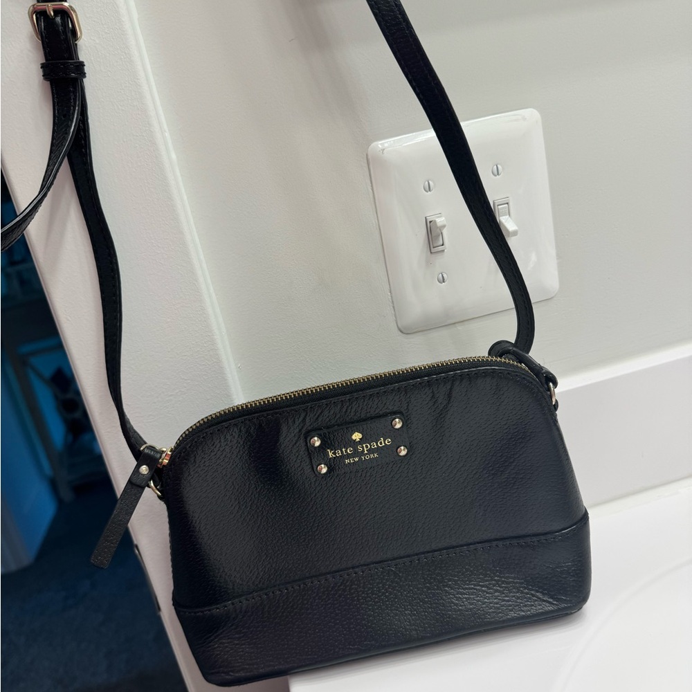 Kate Spade Black Crossbody Bag with Structured Design